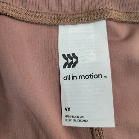 All In Motion Brown Ultra High-Rise Rib Leggings - 4X - Picture 3 of 5